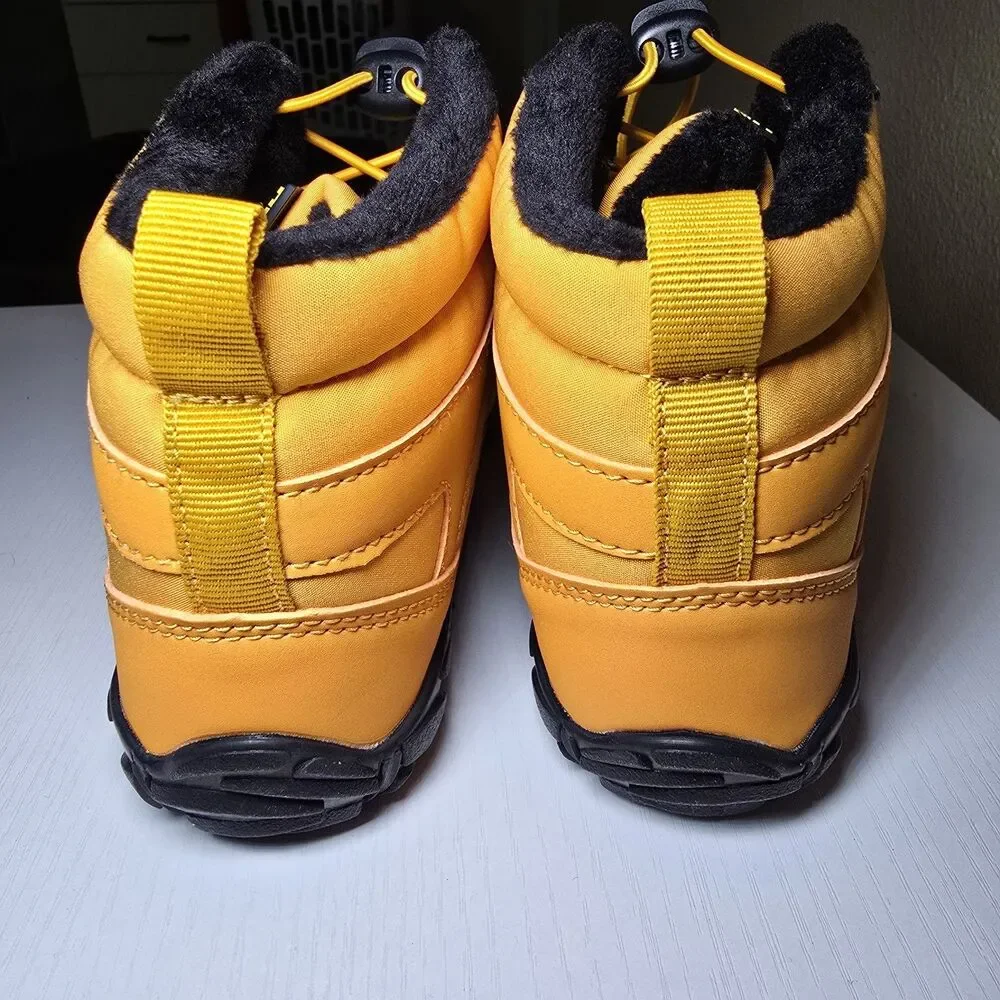 Hike Footwear Vindra Flex Barefoot Winter Shoes Yellow EU 36 Non-Slip Fleece New